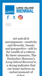 Mobile Screenshot of longislandbiennial.org