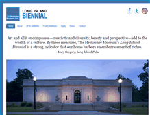 Tablet Screenshot of longislandbiennial.org